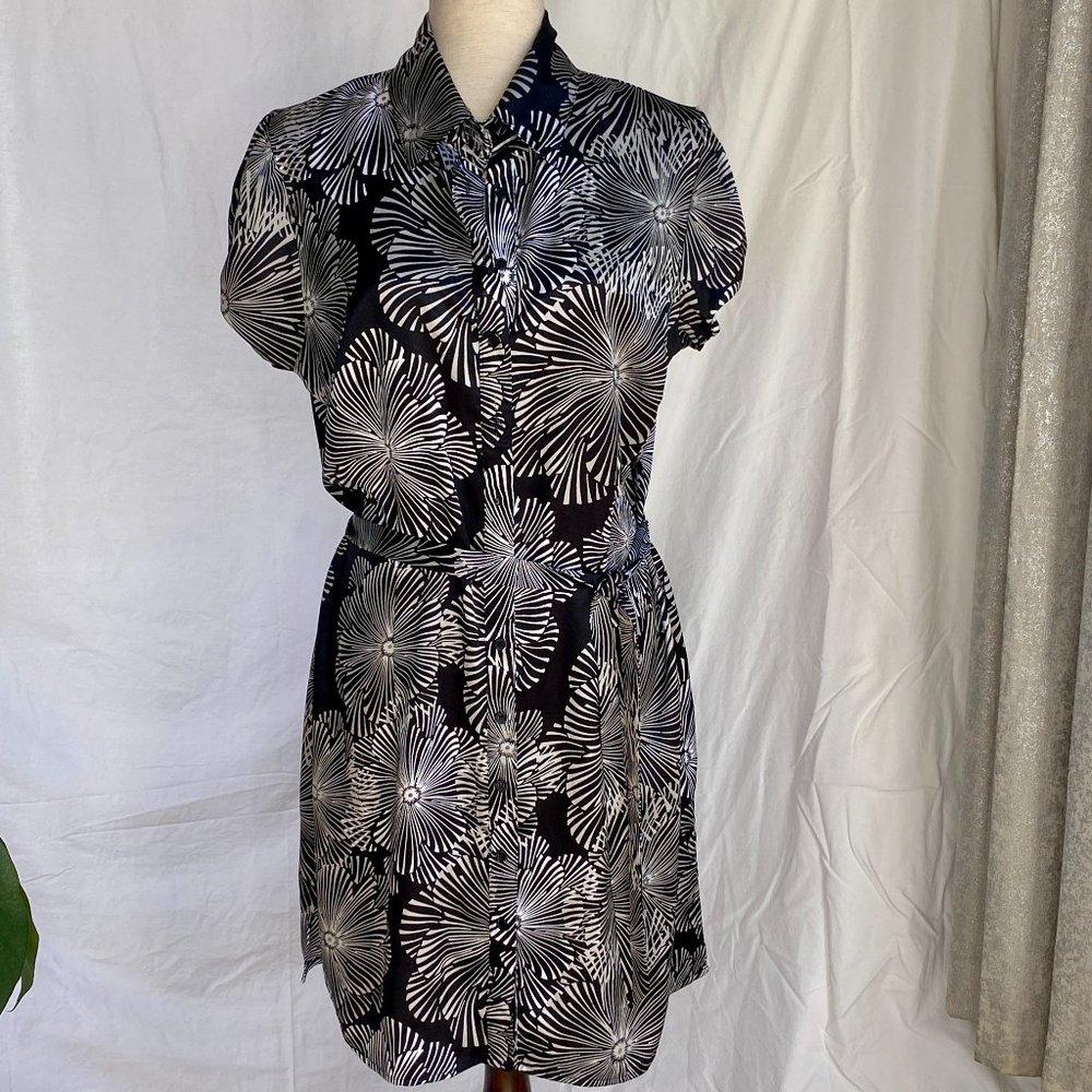 Apt. 9 Abstract Floral Shirt Dress, L - Picture 1 of 8